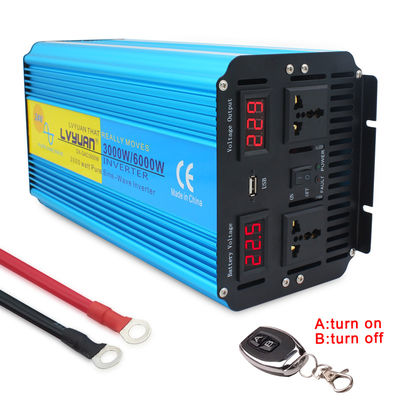 Qualität  For Air Conditioning 3000W/6000W Power Inverter Pure Sine Wave 12V DC To AC 220V Function Car Inverter Solar Pump Pump Drill Using usine